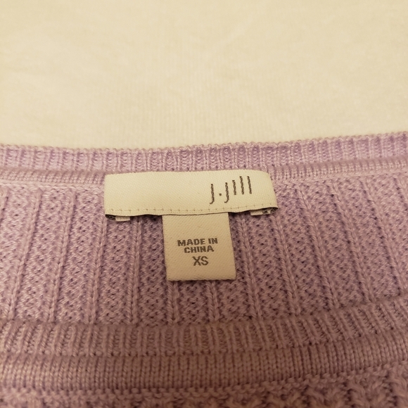 J. Jill Lilac Purple Ribbed Sweater Size XS - Picture 6 of 11